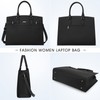 RAINSMORE Laptop Bag for Women 15.6 Inch Waterproof Leather Laptop
