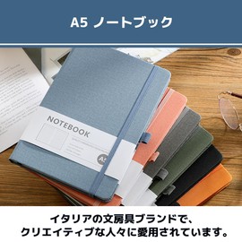MaT Store Notebook, A5 Notebook, Moleskine Notebook, Business Notebook, For Work, Elastic Band Included (Orange)