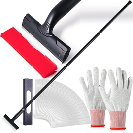 FOSHIO LangGriff Tapetenentferner 6" Schaber mit 20PCS Klinge Tapetenschaber Und 150cm Verlängerungsstänge Farbschaber für Entfernen Reinigen von Farbe Kleber Glas Aufkleber