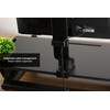 VIVO Adjustable Single Monitor Mount for Sit-Stand Workstation, Desk Converter,
