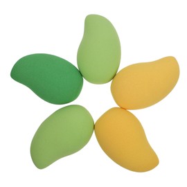 Beatifufu 5 Pcs Mango Cosmetic Egg makeup sponge beauty sponge make up sponges for face cosmetic applicator puff eyeliner wipes make-up props unique cosmetic puffs liquid foundation puffs