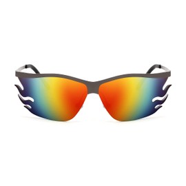 FEISEDY Retro Square Sunglasses Women Men Trendy Vintage Y2K Glasses Tinted Lens B2882