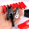 ATOPLEE 4PCS Alligator Clips Electrical,50A Insulated Spring Loaded Alligator Clamps,Truck