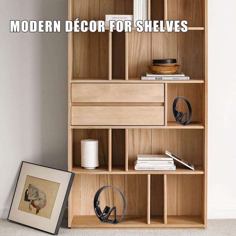 Book Shelf Decor - Reading Figurines and Statues, Cast Iron