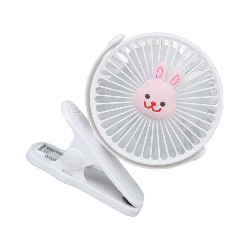 Baby Stroller Fan Clip USB Cartoon 3 Speeds Portable Fashionable
