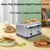 Clivia Commercial Toaster for Restaurant, 4 Slice Toaster Heavy Duty
