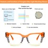 VOOGLAM Square Blue Light & UV400 Blocking Eyestrain Eyewear for