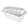 PACTOGO 2 lb. Disposable Aluminum Foil Loaf Pans w/Clear Low
