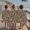 Leopard Print Towels, Beach Towel, Pool Towels, Large Beach Towels