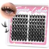 Fyonas Lash Clusters Wispy Cluster Eyelash Extensions 10-16mm Natural Eyelash