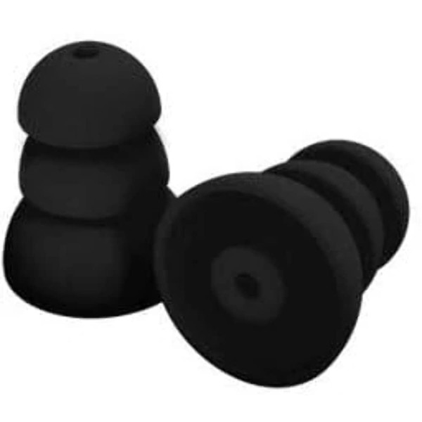 PRPSB10 Plugfones PRP-SB10 Comfortiered Replacement Silicone Plug 26 Db, Black, 5-Pair