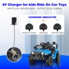 6V Charger for Kids Ride on Toys 6V Battery Charger