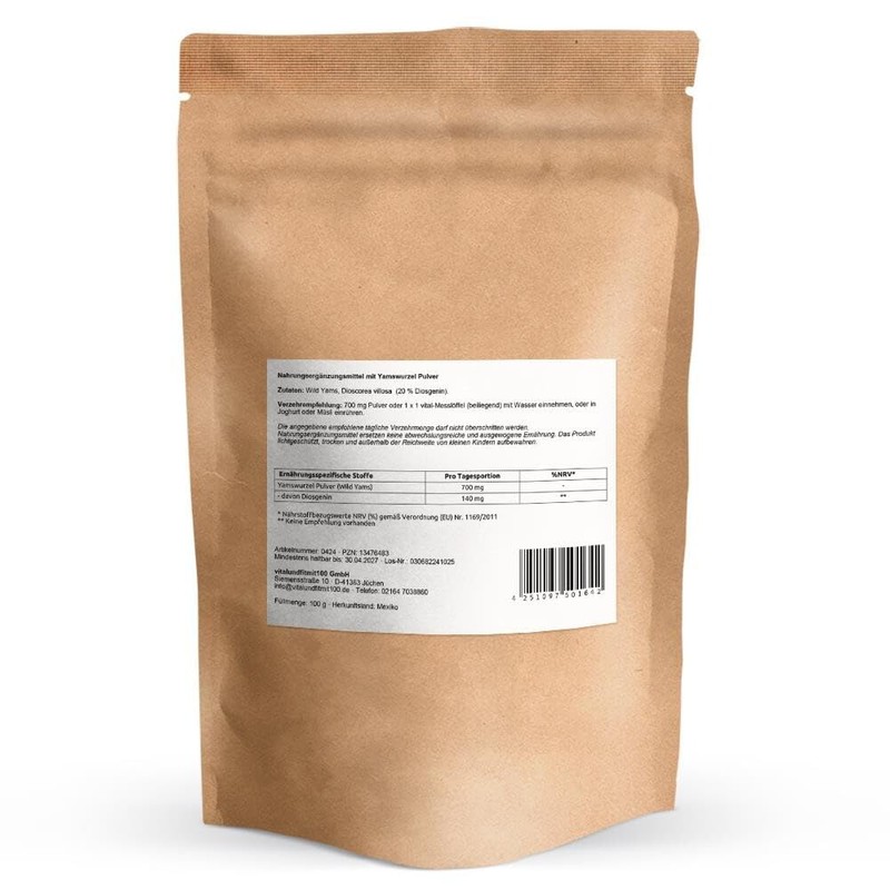 Yam Root Powder 100 g - Wild Yams from Mexico
