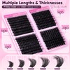 Thick Fluffy Lash Clusters Kit 100-200D Dramatic Lash Kit Bold