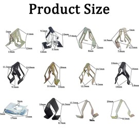 Pack of 240 Car Metal Mounting, Dashboard Metal Clip, Car Front Console Clips, Boot Trim Mounting Brackets, Metal Trim Spring Clip Car, Car Accessories, Clip Set