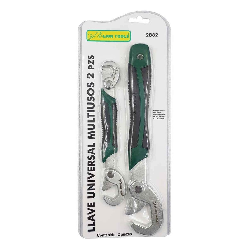 LION TOOLS Llave Universal Multiusos Ajustable 2 Piezas Para Tuberias