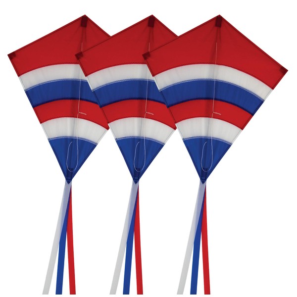 In the Breeze 3303-3 - Patriotic Arch 27 Inch Diamond Kite (3-Pack)