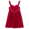 Gymboree,and Toddler Embroidered Sleeveless Skirtall Jumpers,Ruby Valentine,5T