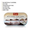 Ican Hígado de bacalao salvaje enlatado de Islandia, paquete de