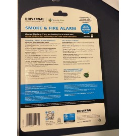 USI Smoke & Fire Alarm - AMI1061SC - Hardwired - 10 Year Battery Back-up