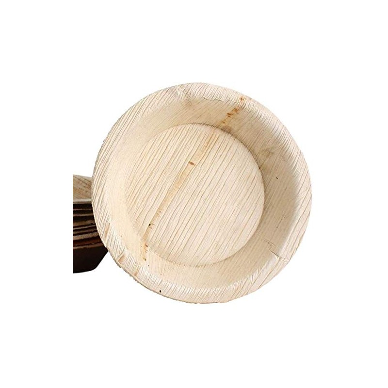 KOKA Palm Leaf Disposable Plates Round Environmentally Friendly Disposable Tableware