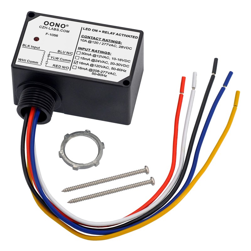 SPDT 10Amp Power Relay Module, Plastic Enclosure and Pre-Wired (AC