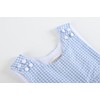 Lil cactus Light Blue Gingham Jon Jons Shortall, 12-18 Months