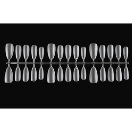 Nail Tips, Ultra Thin, False Nails, Self-Gel Nails, Natural Fit, Plain, Adhesion, Large Capacity, Practice, Set of 300 (M, Oval)