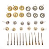 JZK 36 Pieces 3mm Shank Stainless Steel and Brass Wire