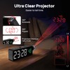 Netzu Projection Alarm Clock for Bedroom Ceiling, Small Compact Plug-in