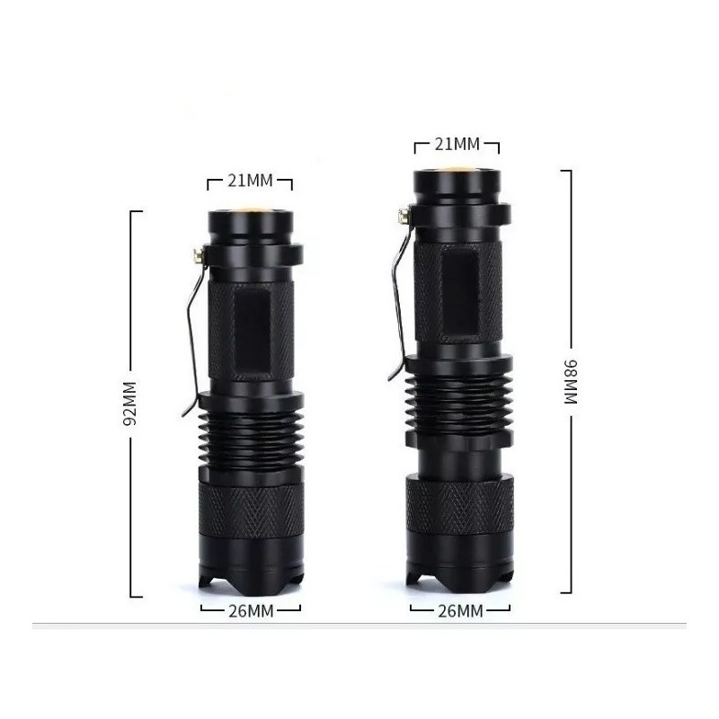 LJK Lampara Táctica Mini Con Cob 3000 Lumens Recargable Con