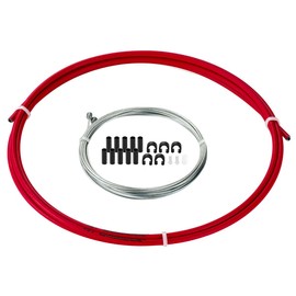 ShenZhenShiShiLiLanTianKeJiYouXianGongSi CNC Bike Shifter Cable, Stainless Steel & PTFE Cable Housing Set for MTB, Road Bike, Red