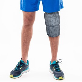 HurtSkurt Blackout 2-in-1 Hot and Cold Therapy Compression Gel Sleeve | Harness-Free Heat and Ice Pack with Stretch-to-Fit Fabric for Hand, Wrist, Forearm, Foot, Ankle and Calf Pain | Medium