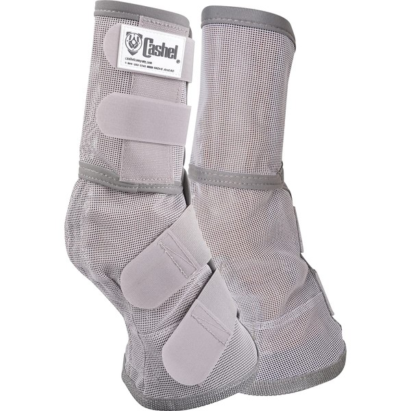 Cashel Crusader Leg Guard Fly Boots, Grey, Warmblood