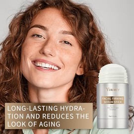 2 unidades de sérum reafirmante en barra con retinol, sérum facial y para el cuello con ácido hialurónico y vitamina C para líneas de expresión, para todo tipo de piel, 40g*2