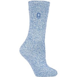 Heat Holders | Sockshop | Original Thick Winter Warm Thermal Socks | Big Foot | Women's Size UK 9-12 / US 10-13 | Primrose Denim Bigfoot