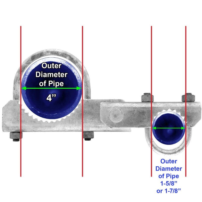 Chain Link Fence 180 Degree Commercial Duty Gate Hinge -