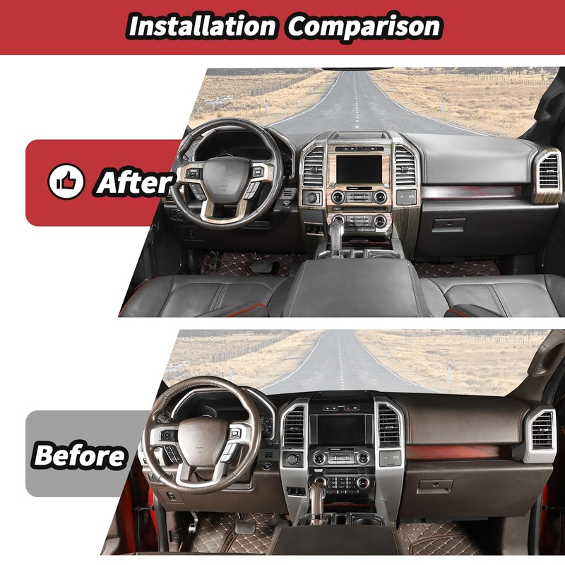 JeCar 16PCS Full Interior Trim Kit Fit for Ford F150