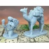 EC3D Travelling Merchant Trader and Pack Camel Pair Mini Miniatures