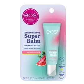 eos 24H Moisture Super Balm - Sandía Frosé, tratamiento labial de día o noche, hecho para pieles sensibles, bálsamos labiales e hidratantes, 0.35 onzas líquidas