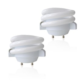 MLS13GUS 13W T3 Spiral 2700K Soft White,GU24 Twist and Lock Base Light Bulb,Replace for Maxlite MLS13GUSWW,TCP 33213SSP,2Pack