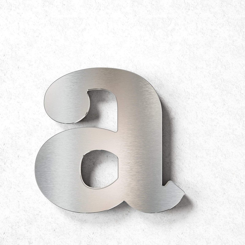 N-02-1-E Stainless Steel House Number 1 - Solid, Weatherproof and