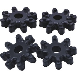 MEAJOO 2PCS Rubber Flexible Steering Column Coupling Couple, Replacement for 563152K000FFF 56315-2K000 Compatible with Hyundai Kia Sonata Elantra Santa Fe Azera Veloster Soul Optima Forte (Black)