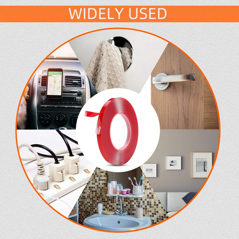 Gdrtwwh Double Sided Tape Heavy Duty,Double Sided Tape Strong Mounting