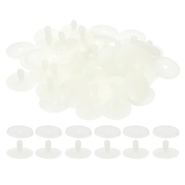 PATIKIL 30mm Doll Joints, 30 Set Plastic Removable Animal Joints Connector Engage Bolt for Bear Limbs Making Head Joints DIY Crafts Accessories, White