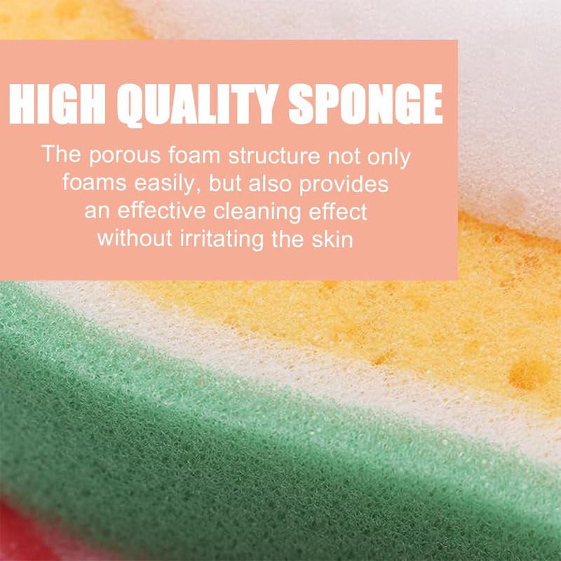 LAKJUOZ 4 Piece Bath Sponge Set Fruit Shape Kids Baby