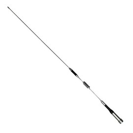 ExpertPower® SG-M507 Dual-Band 144/430 MHz Mobile Antenna with PL-259 Connector – 75 cm Slim Whip, 2.15/5.5 dBi Gain, 50 W Vertical Silver Antenna