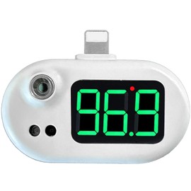 AUWEEX Mobile Phone USB Thermometer, Mini Portable Non-Contact Infrared Thermometer, Temperature Includes Alarm and Reporting Functions