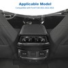 PDKLIN for F150 Center Console Rear Cup Holder Trim Cover
