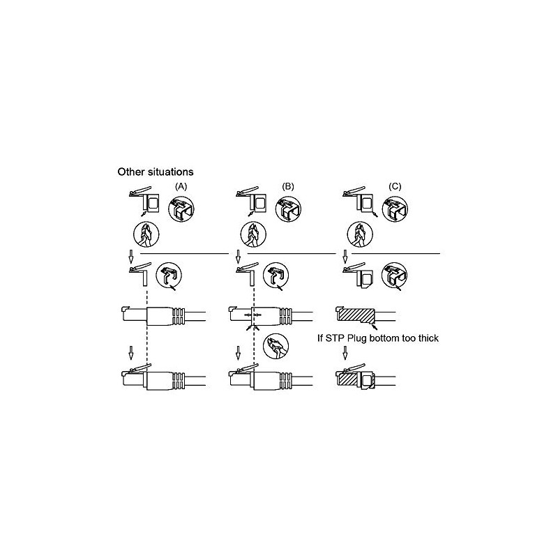 Construct Pro RJ-45 Fácil Plug para reparación de Cat5e y